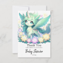 Dreamy Unicorn Baby Shower Tack Kort