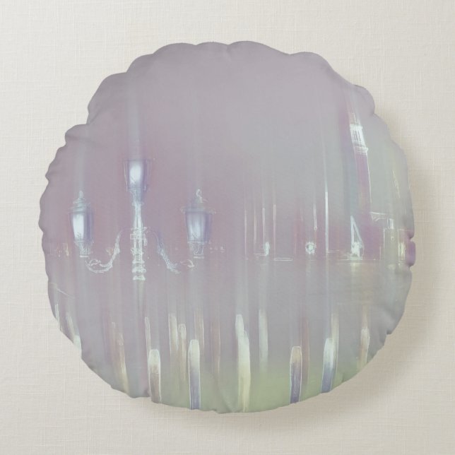 Dreamy Venice Italien Rund Kudde (Framsidan)