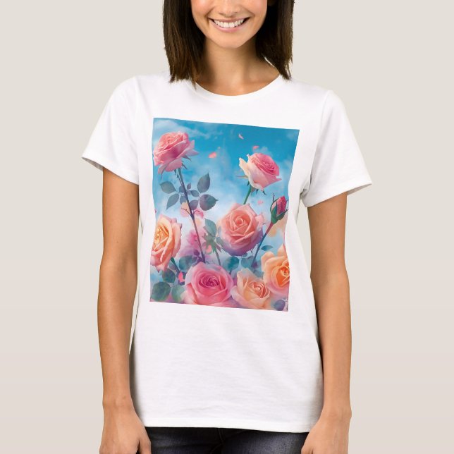 Dreamy Vibrant Ro T Shirt (Framsida)