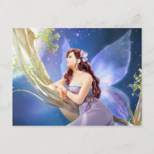 Dreamy Violet Fairy Vykort