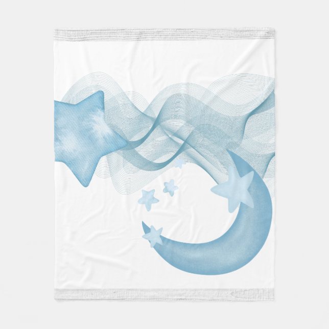 Dreamy Watercolor Abstract Fleece Blanket (Framsidan)