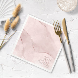 Dreamy Watercolor Abstrakt Bröllop ID817 Pappersservett