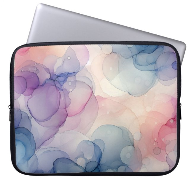 Dreamy Watercolor Bläck Art Laptop Fodral (Framsidan)
