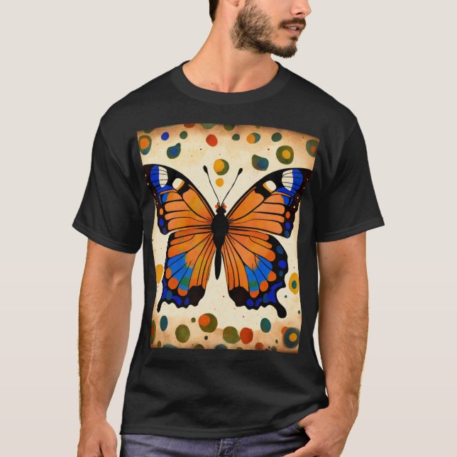 Dreamy Watercolor Butterfly T-Shirt Design (Framsida)