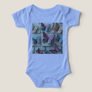 Dreamy Watercolor Butterfly T-Shirt för Baby
