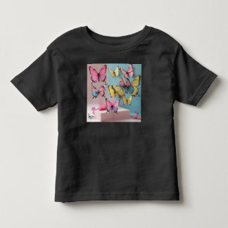 Dreamy Watercolor Butterfly T-Shirt för Småbarn