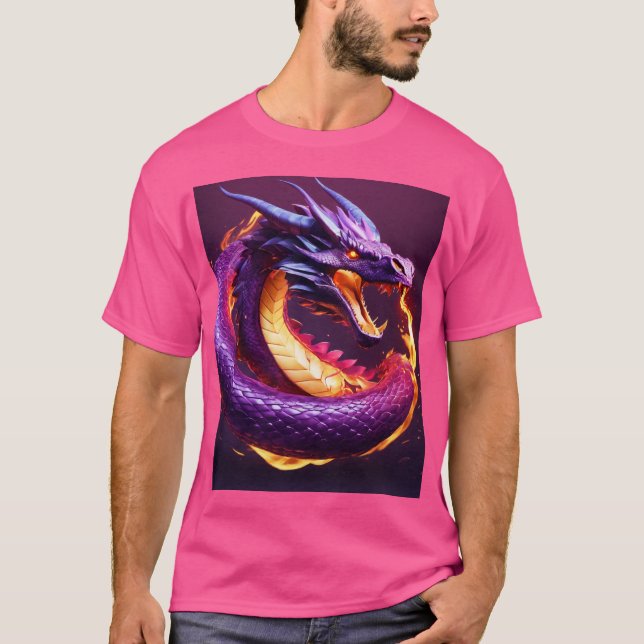 Dreamy Watercolor Dragon T-Shirt (Framsida)