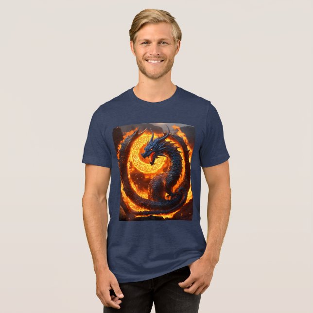 Dreamy Watercolor Dragon T-Shirt (Framsida Full)