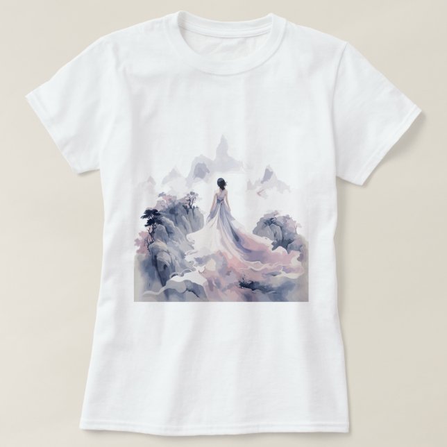 Dreamy Watercolor Dress T Shirt (Design framsida)