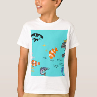 Dreamy Watercolor Fish T-Shirt Design