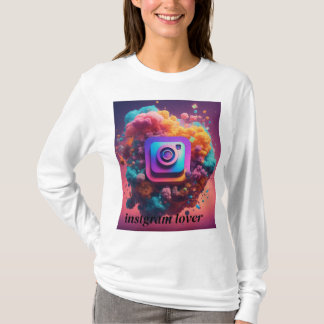 Dreamy Watercolor Instagram Logotyp T-Shirt