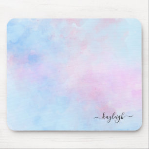 Dreamy Watercolor Rosa Blue Turcos Musmatta