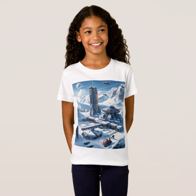 Dreamy Watercolor Space Natature T-Shirt Designer (Hel framsida)