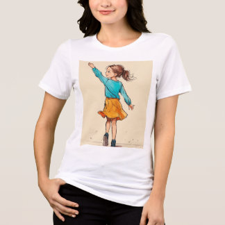 Dreamy Watercolor T-shirt med Whimsical Ban Bloc