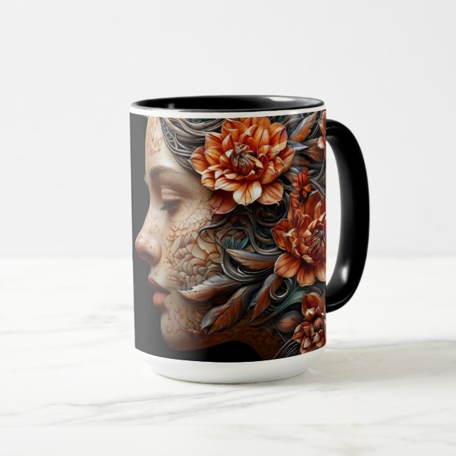 Dreamy Watercolor Tattoo Mugg (Framsida höger)