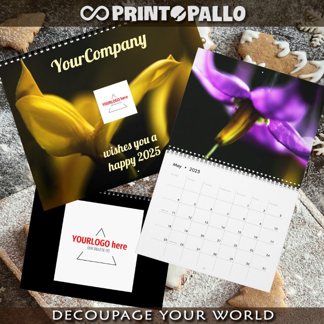 Dreamy whimsical Blommor 2025-anpassningsbarnas ka Kalender (Skapare uppladdad)