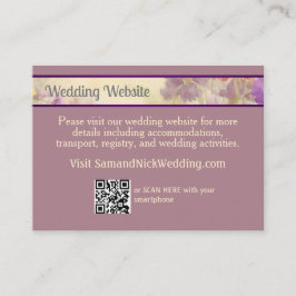 Dreamy WildblomElegant bröllop Tilläggskort