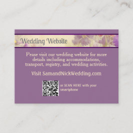 Dreamy WildblomRomantic Elegant bröllop Tilläggskort