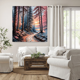 Dreamy Winter Ligcape Wall Art Poster