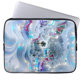 Dreamy Winter Wonderland Ljus Laptop Fodral
