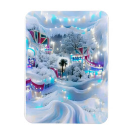 Dreamy Winter Wonderland Ljus Magnet