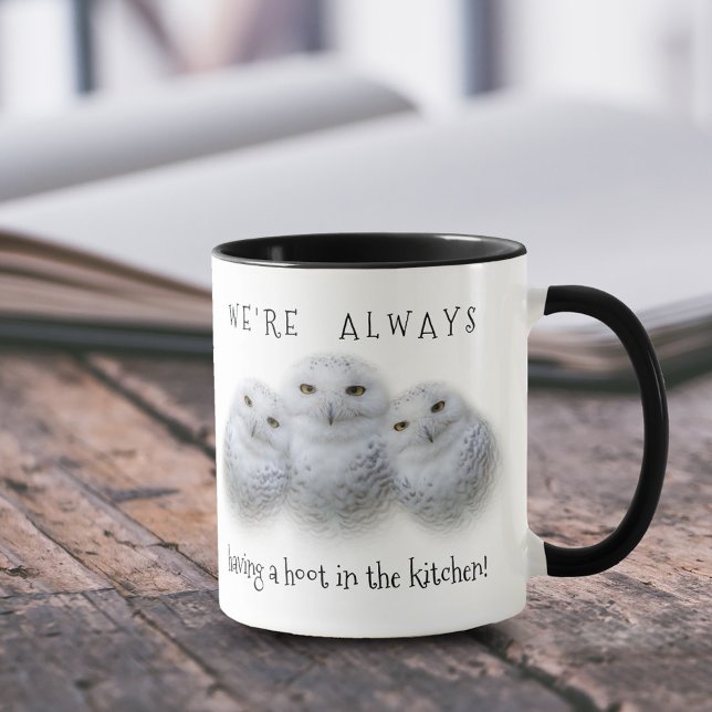Dreamy Wisdom of Snowy Uggla Family Mugg (Dreamy Wisdom of Snowy Owls 11 oz Coffee Mug Cover Photo.)