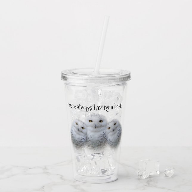 Dreamy Wisdom of Snowy Uggla Family Take Away Mugg (Baksida Ice)