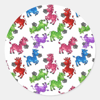 Dreamy Zebra World Runt Klistermärke