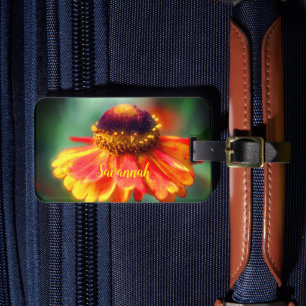 Dreamy Zinnia Flower Personlig Bagagebricka