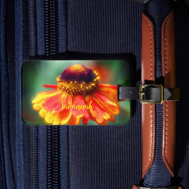 Dreamy Zinnia Flower Personlig Bagagebricka (Framsida Insitu 4)