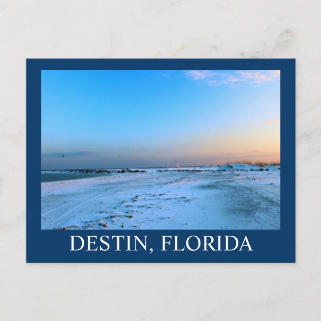 Dreamykvällen i Destin, Florida Vykort (Framsida)