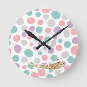 DreamyPastels Rund Klocka