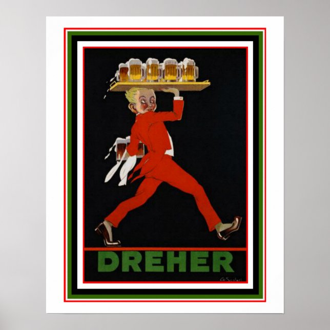 Dreher Beer Poster 16 x 20 (Framsidan)