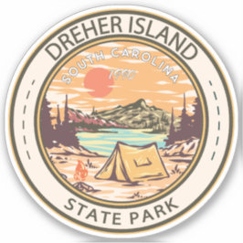 Dreher Island State Park South Carolina Badge Klistermärken