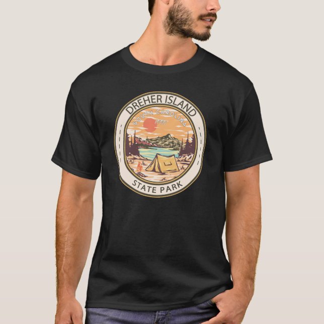 Dreher Island State Park South Carolina Badge T Shirt (Framsida)