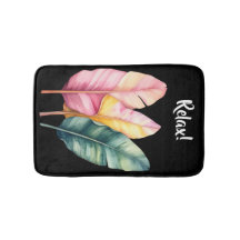 Drei Bananen Blätter in Pastellfarben 