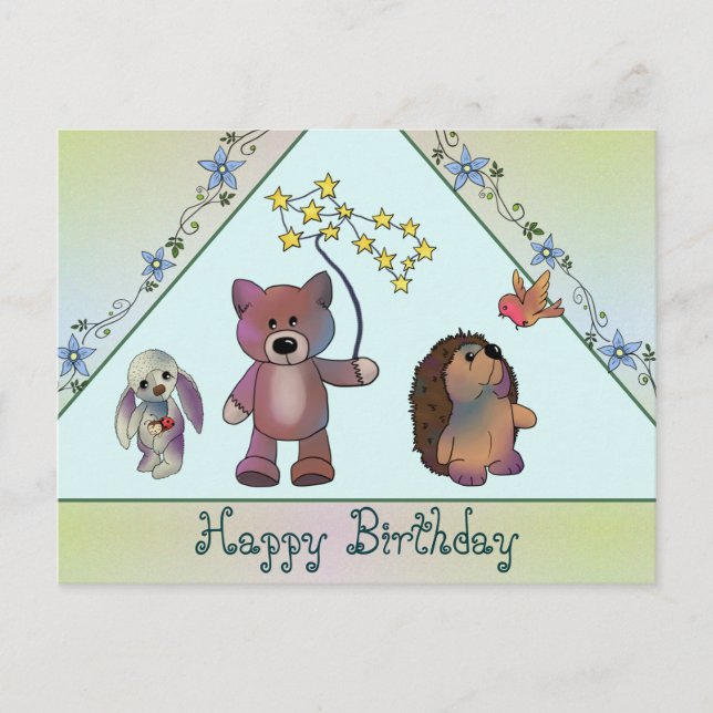 Drei Freunde Vykort (Framsida)