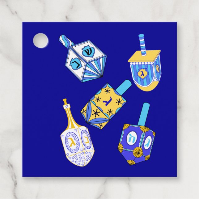 Dreidel, Dreidel, Dreidel Gåvor Etiketter (Framsida)