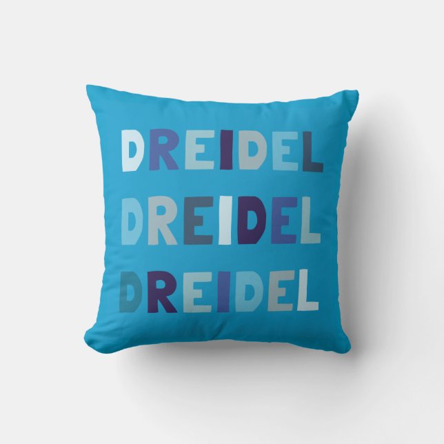 Dreidel Dreidel Dreidel Pillow Kudde (Framsida)