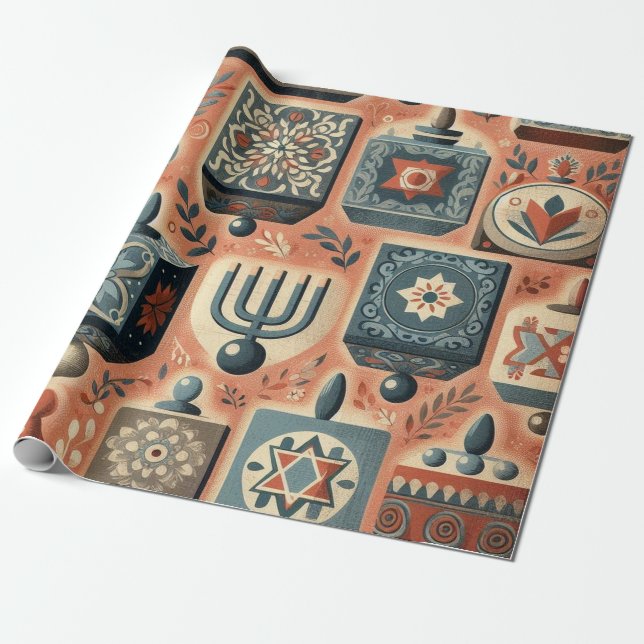 Dreidel Dreidel Dreidel Presentpapper (Utrullad)