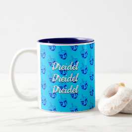 Dreidel Dreidel Dreidel Två-Tonad Mugg