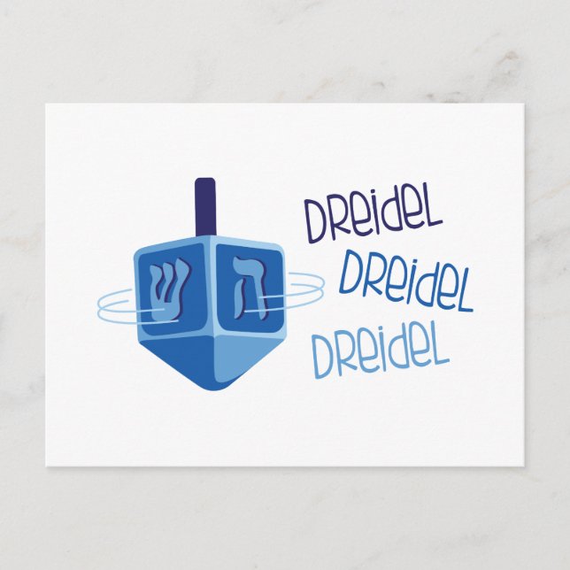Dreidel Dreidel Vykort (Framsida)