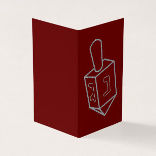 Dreidel Hanukkah Glitter Cards 25 Pack Kort