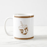 Dreidel Kaffemugg<br><div class="desc">I eleganten har mugg en brons Dreidel som du kan byta färg för Hanukkah eller vilken tillfälle som helst.</div>