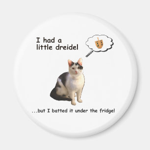 Dreidel katt magnet
