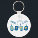 Dreidel Nyckelring<br><div class="desc">Deka alla salar och resten av ditt hem i Hanukkah och jubla med den här designen på dina helgdag-projekt.</div>