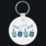 Dreidel Nyckelring<br><div class="desc">Deka alla salar och resten av ditt hem i Hanukkah och jubla med den här designen på dina helgdag-projekt.</div>