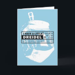 Dreidel Sång Hanukkah-kort Helgkort<br><div class="desc">Bild,  modern version av den klassiska drömmaren sång.</div>