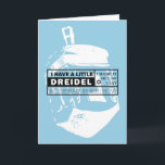 Dreidel Sång Hanukkah-kort Helgkort<br><div class="desc">Bild,  modern version av den klassiska drömmaren sång.</div>