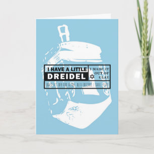 Dreidel Sång Hanukkah-kort Helgkort